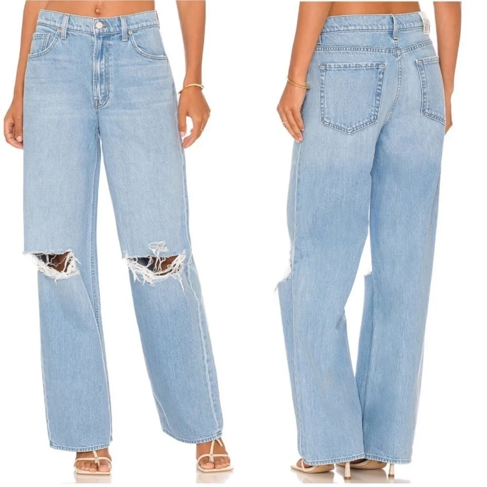 MOTHER SNACKS! Fun Dip Puddle Jean High Waisted Denim  Color: Lost of Nibbles